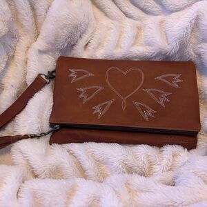 Nena & Co.  Women's Brown Clutch